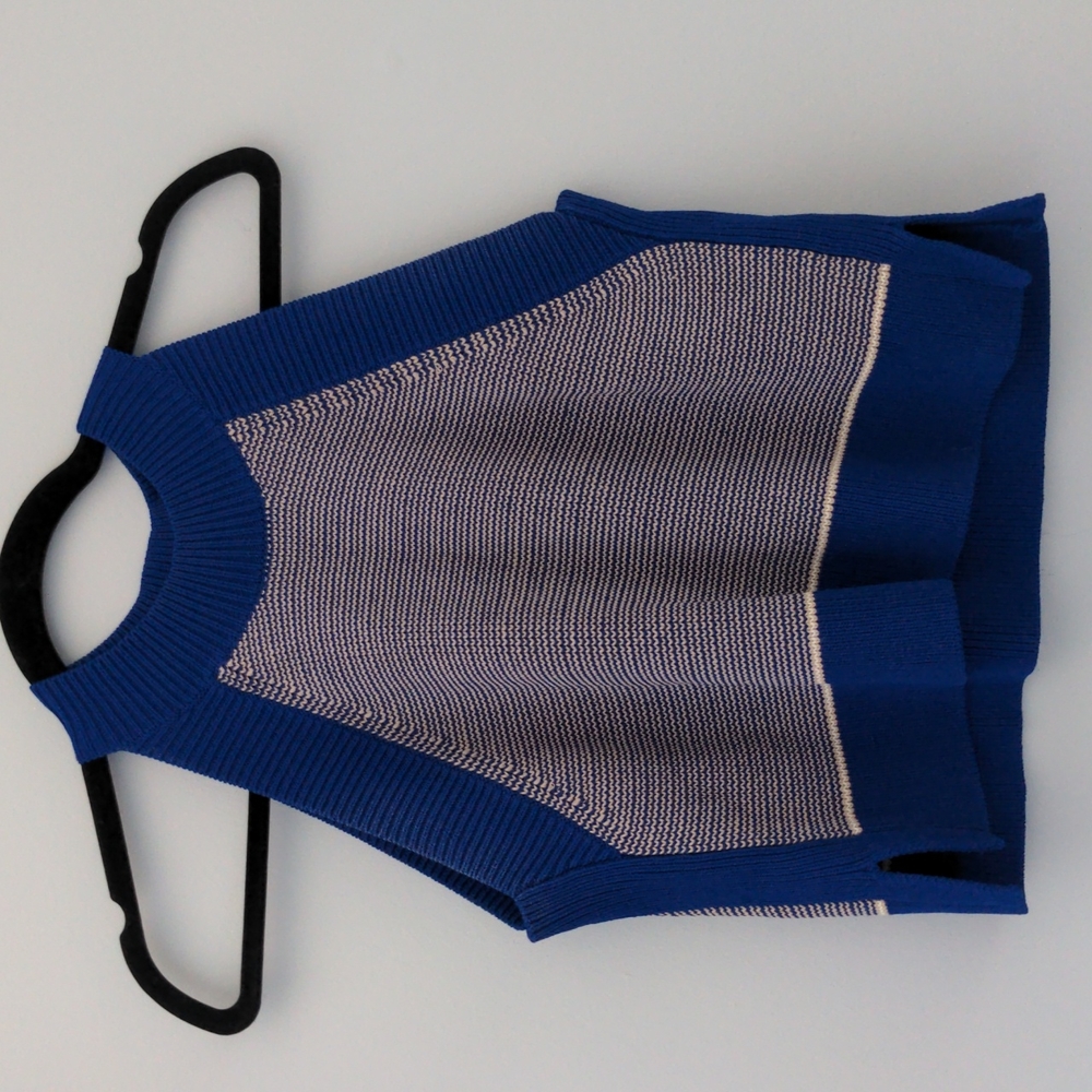 Wilfred Blue, Cream, White Knit Crevier Top